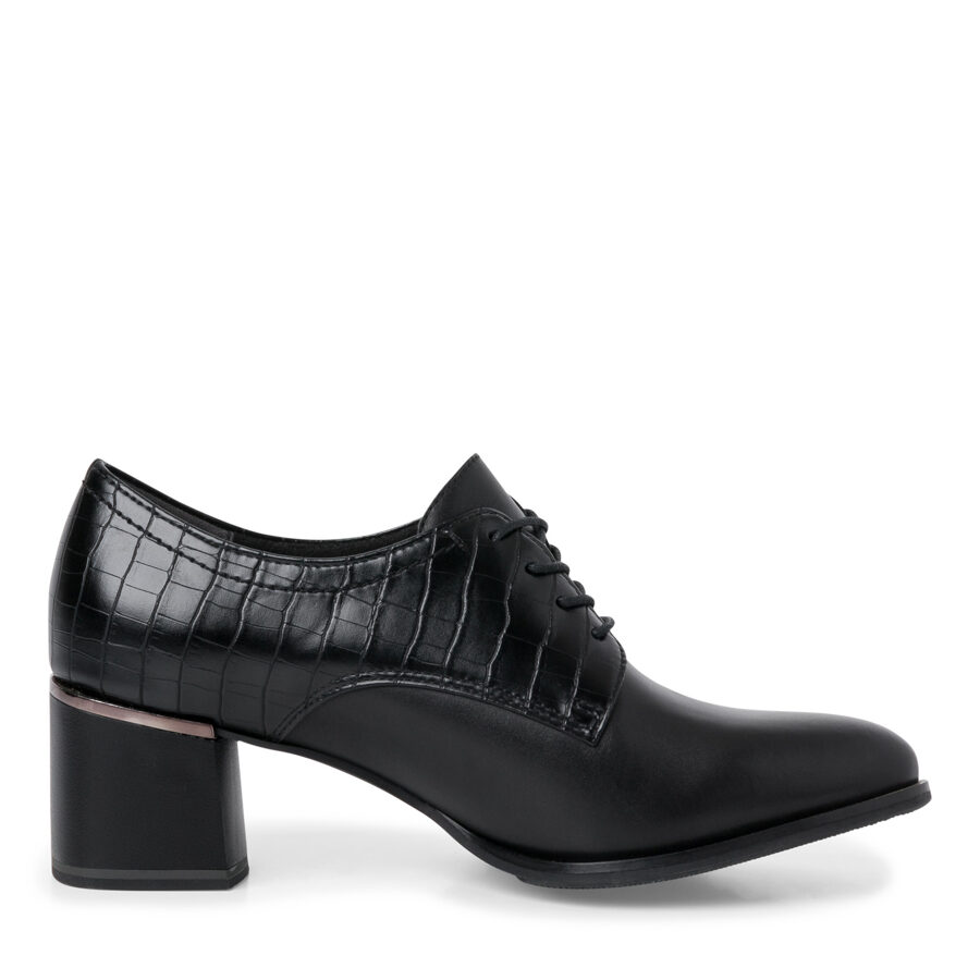 Tamaris dabīgās ādas apavi,  melnas sieviešu rudens/pavasara kurpes