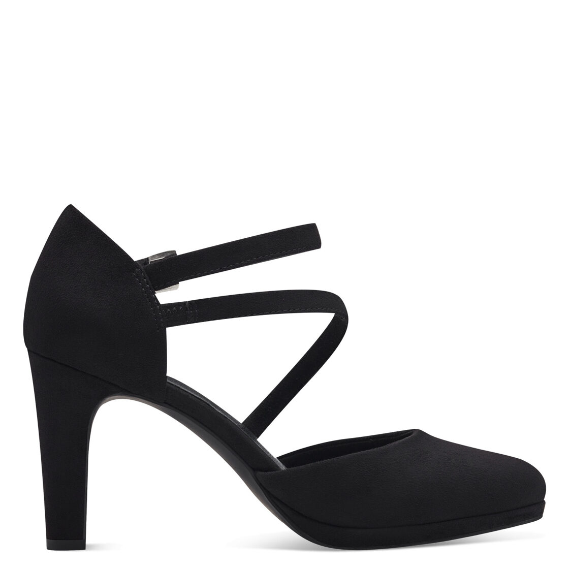 Marco Tozzi apavi, melnas sieviešu augstpapēžu kurpes