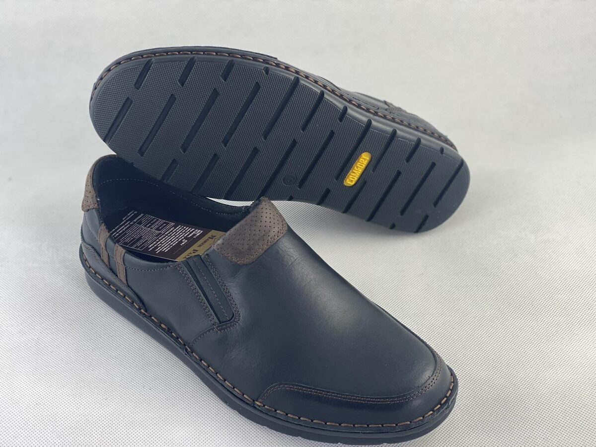 Marek P ādas apavi, melnas ar brūnu vīriešu kurpes