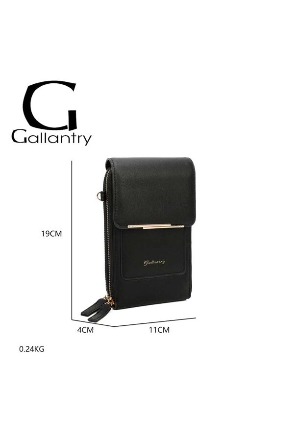 Gallantry melna telefonu somiņa