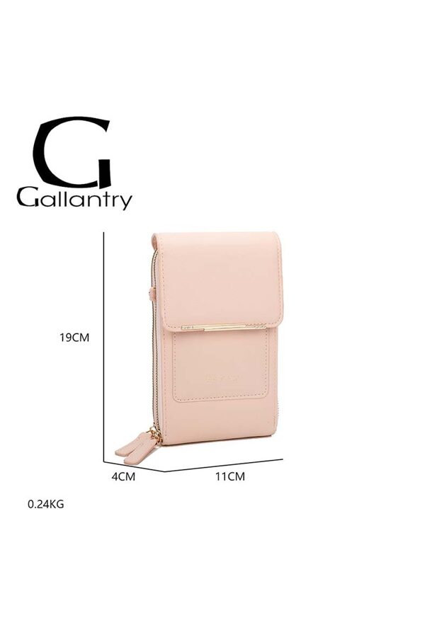 Gallantry gaiši rozā telefonu soma