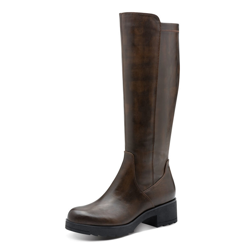 Marco Tozzi apavi, brūni sieviešu garie zābaki