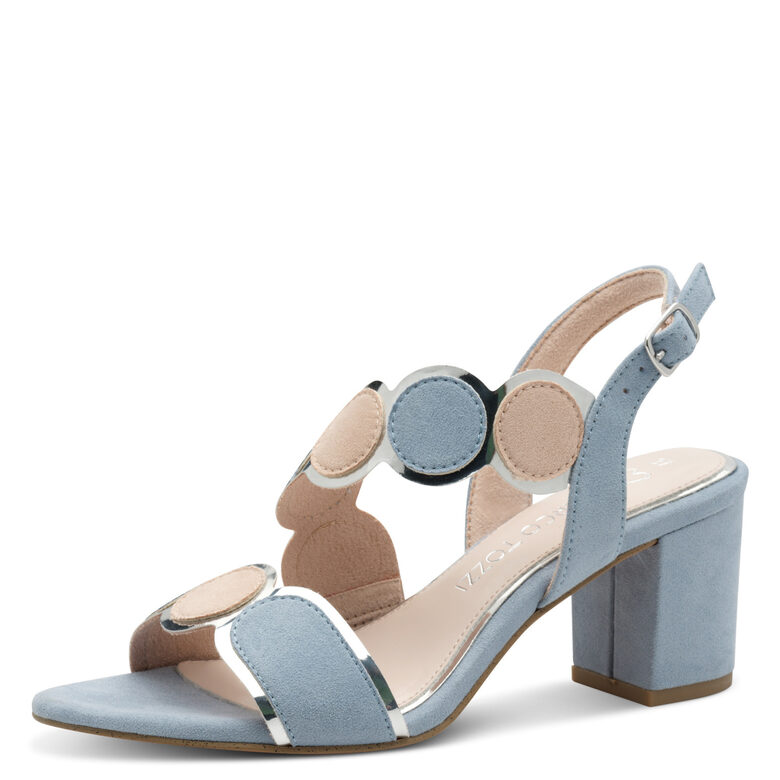 Marco Tozzi apavi, sieviešu gaiši zilas augstpapēžu kurpes