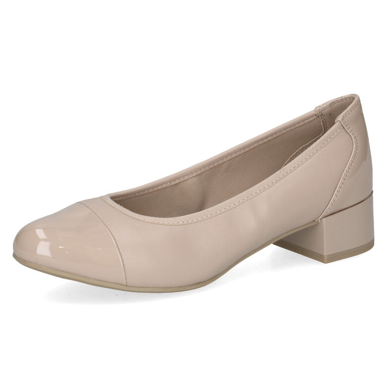 Caprice dabīgās ādas apavi, bēšas sieviešu kurpes/laiviņas