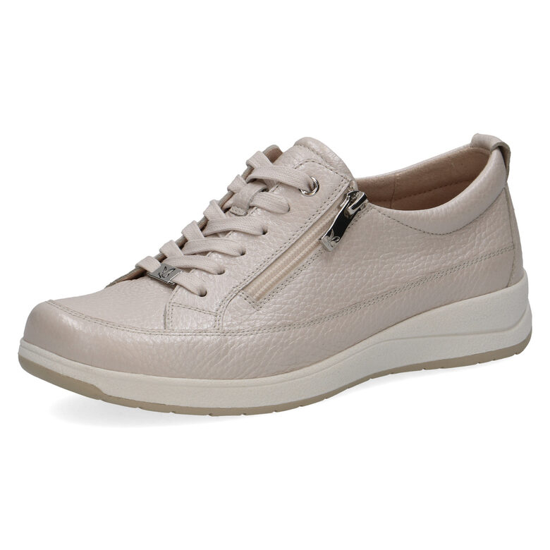 Caprice dabīgās ādas apavi, bēšas sieviešu botes, snīkeri