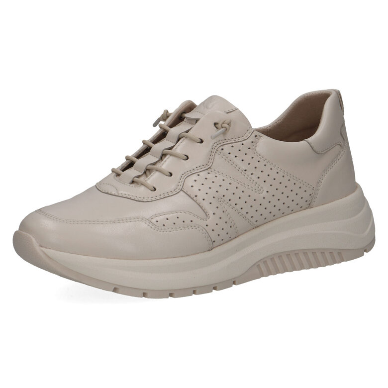 Caprice dabīgās ādas apavi, bēšas sieviešu botes, snīkeri