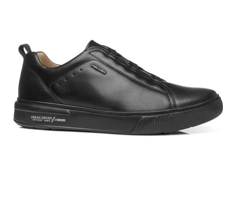 Pegada dabīgās ādas apavi, melnas vīriešu kurpes