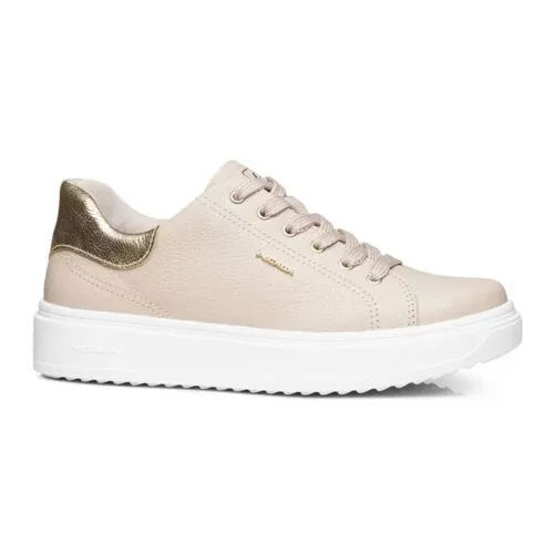 Pegada dabīgās ādas apavi, bēšas sieviešu botes, snīkeri