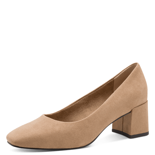 Marco Tozzi apavi, bēšas sieviešu augstpapēžu kurpes, laiviņas