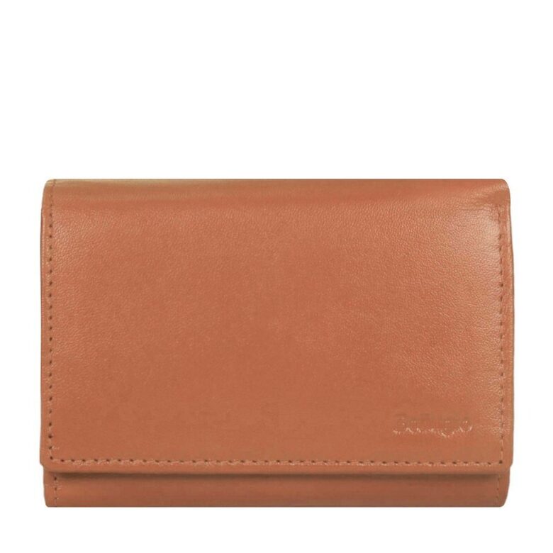 Bellugio sieviešu gaiši brūns dabīgās ādas maks