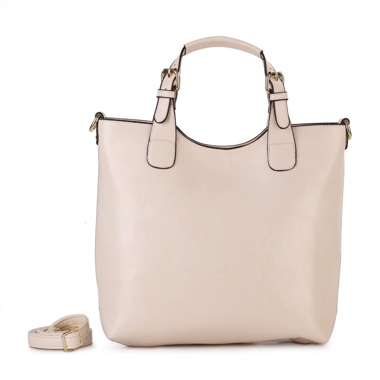 Ines DeLaure liela, gaiši bēša sieviešu soma