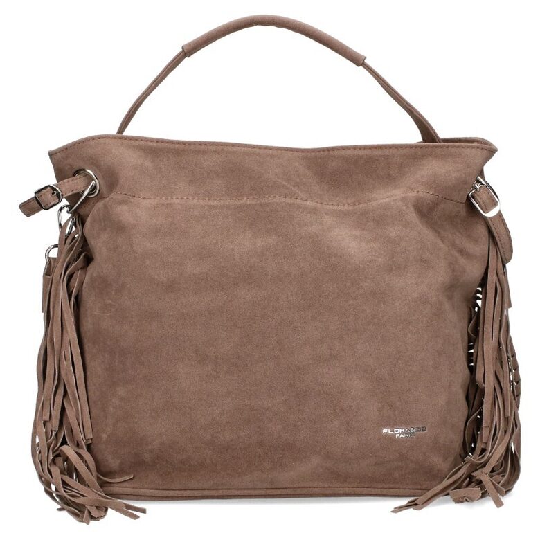 Flora&Co bēša, zamšādas sieviešu soma