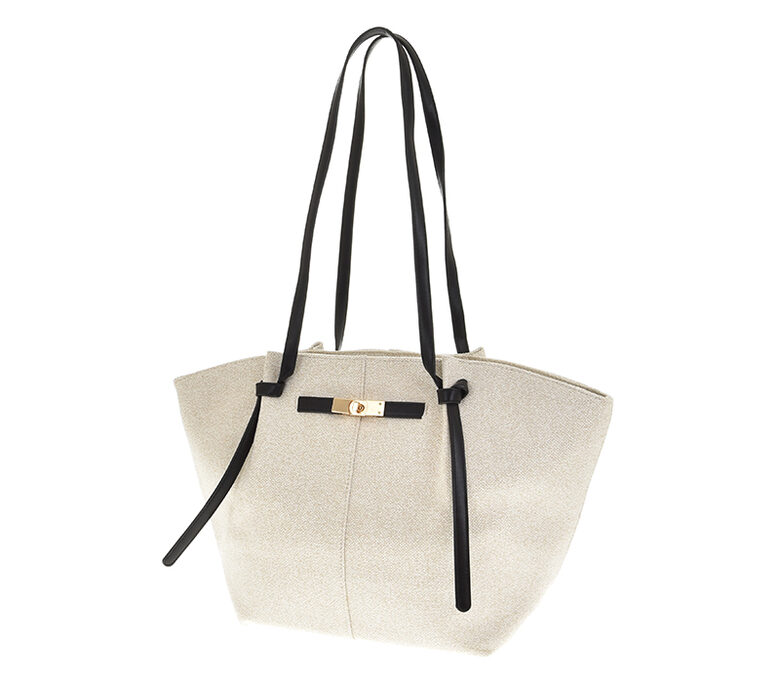 Gallantry bēša ar melnu sieviešu soma