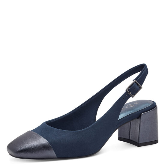 Marco Tozzi apavi, zilas sieviešu augstpapēžu kurpes
