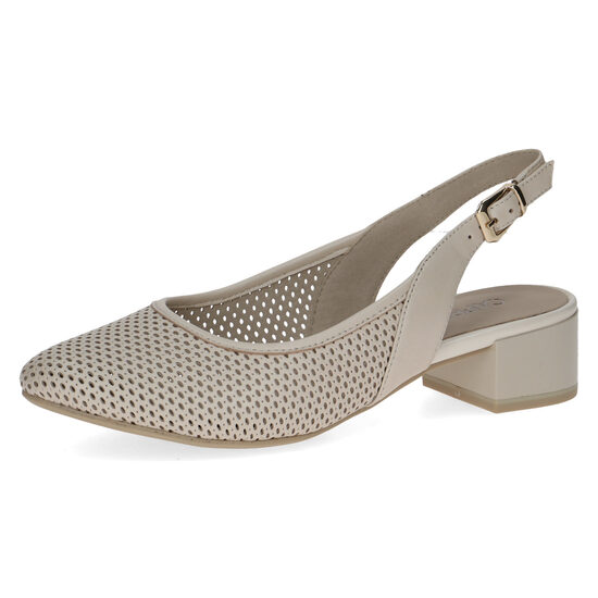 Caprice dabīgās ādas apavi, bēšas sieviešu kurpes platai pēdai