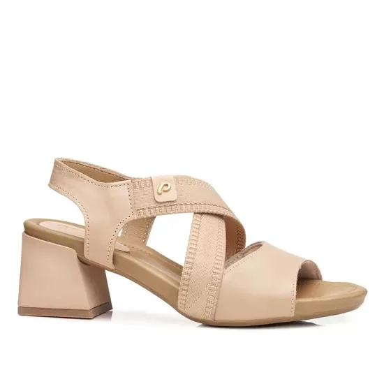 Pegada dabīgās ādas apavi, bēšas sieviešu kurpes