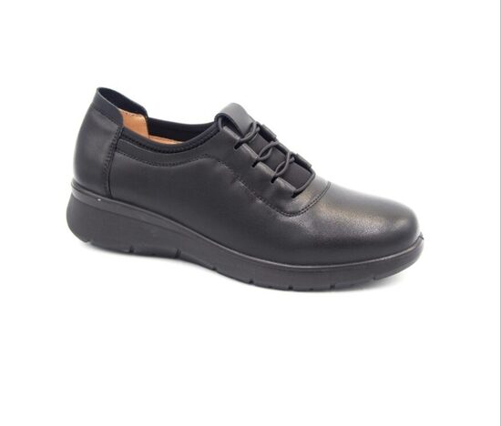 Loretta Vitale dabīgās ādas apavi, melnas sieviešu kurpes