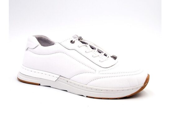 Loretta Vitale ādas apavi, baltas sieviešu kurpes, botes