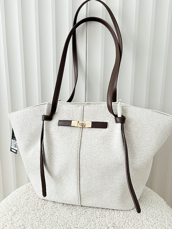 Gallantry bēša ar brūnu sieviešu soma