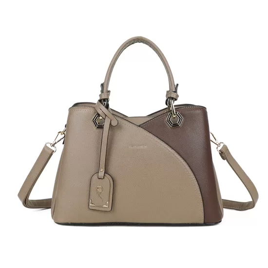 Gallantry bēša ar brūnu sieviešu soma