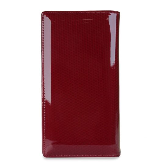 Gregorio sieviešu sarkans dabīgās lakādas maks