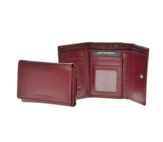 Peterson bordo dabīgās ādas maks