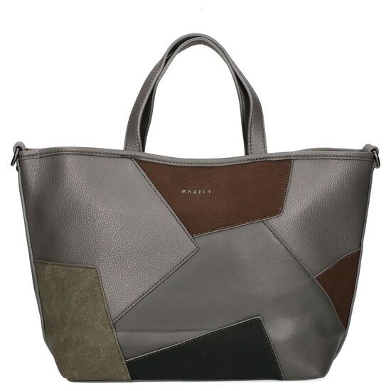 MAX FLY pelēka ar krāsainu sieviešu soma