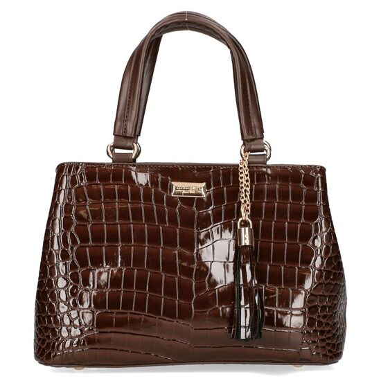 Monnari brūna, lakas sieviešu soma