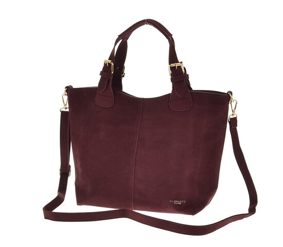 Flora&Co bordo sieviešu zamšādas soma